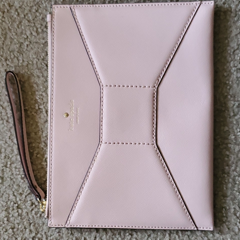 Kate Spade blush Bow Clutch